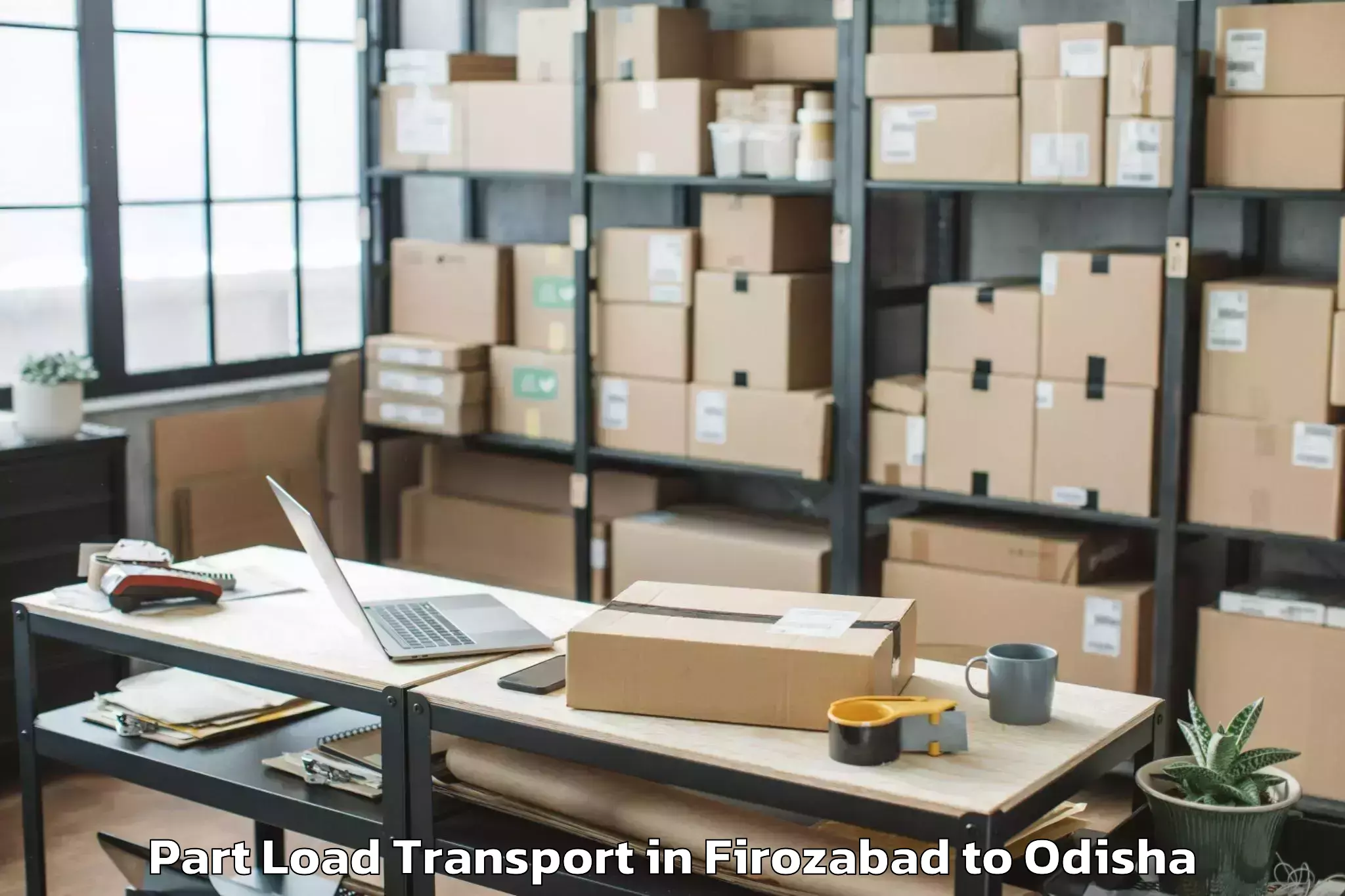 Trusted Firozabad to Kaliapani Part Load Transport